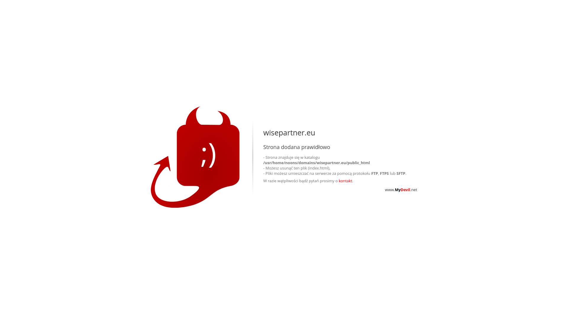 website screenshot of https://wisepartner.eu/