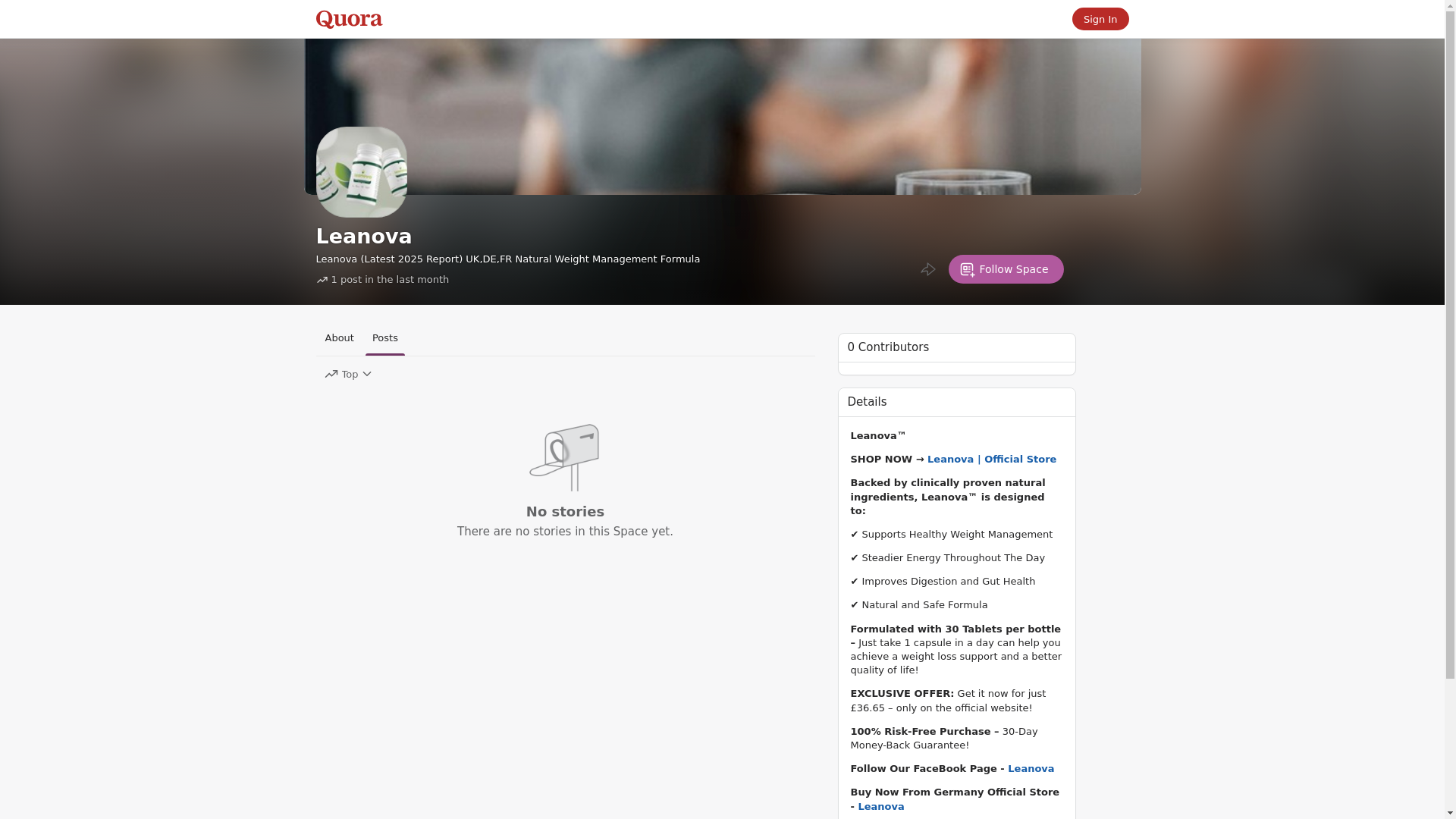 website screenshot of https://leanova.quora.com/