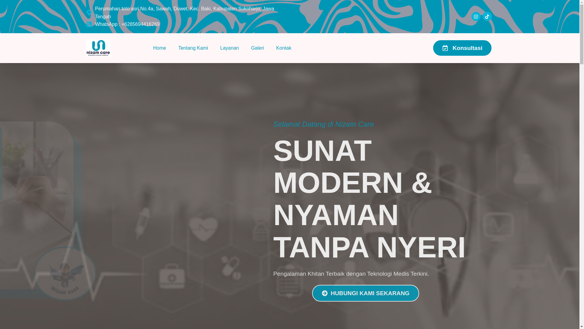 website screenshot of https://nizamcare.com/