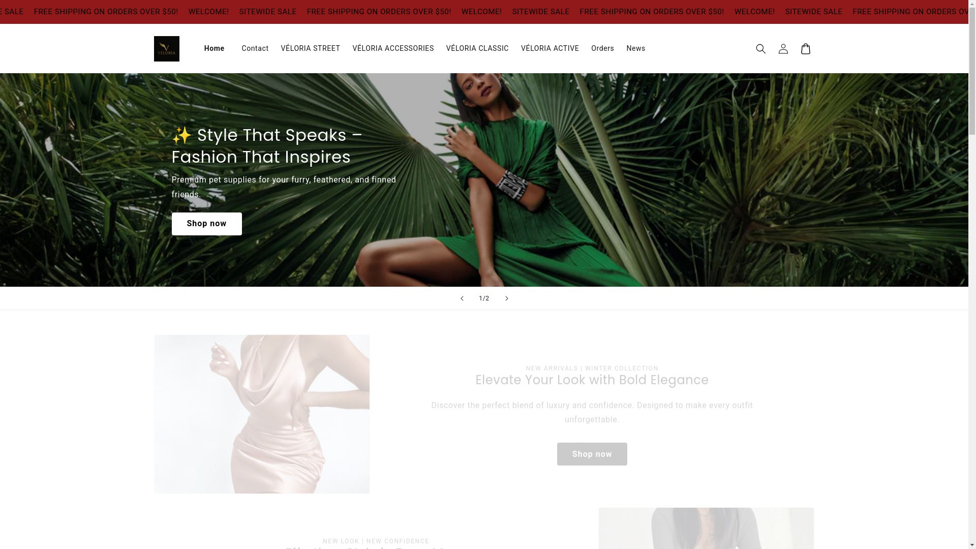 website screenshot of https://veloriabuy.com/