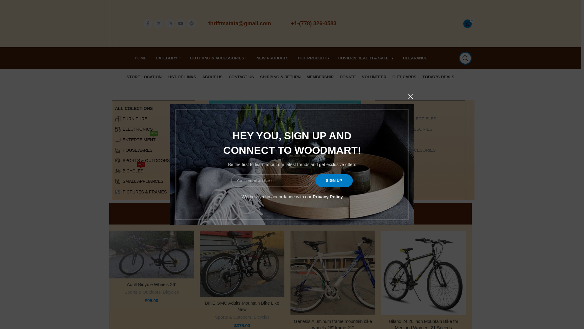 website screenshot of https://matatathrift.com/