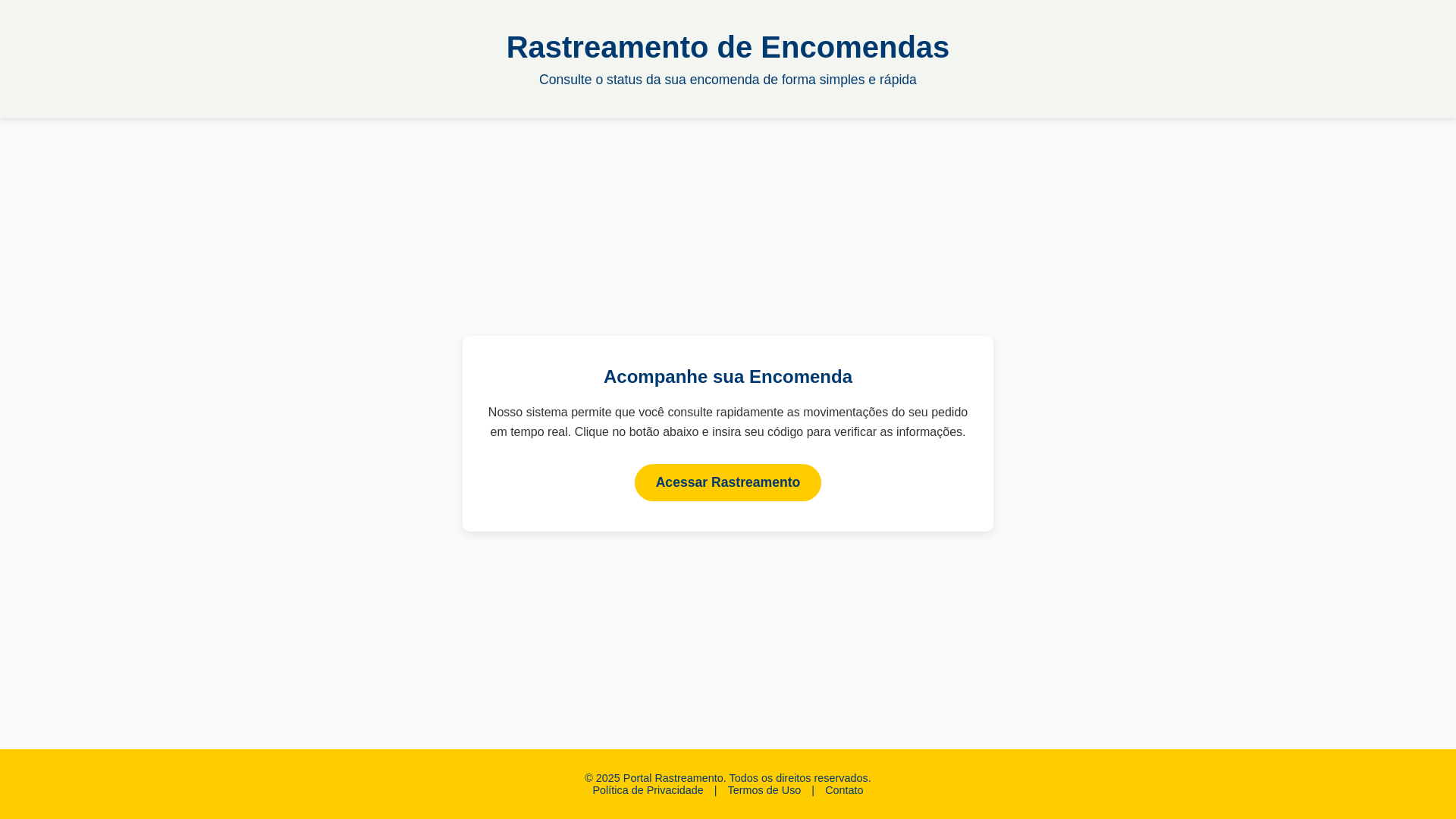 website screenshot of https://totalrastreio.online/