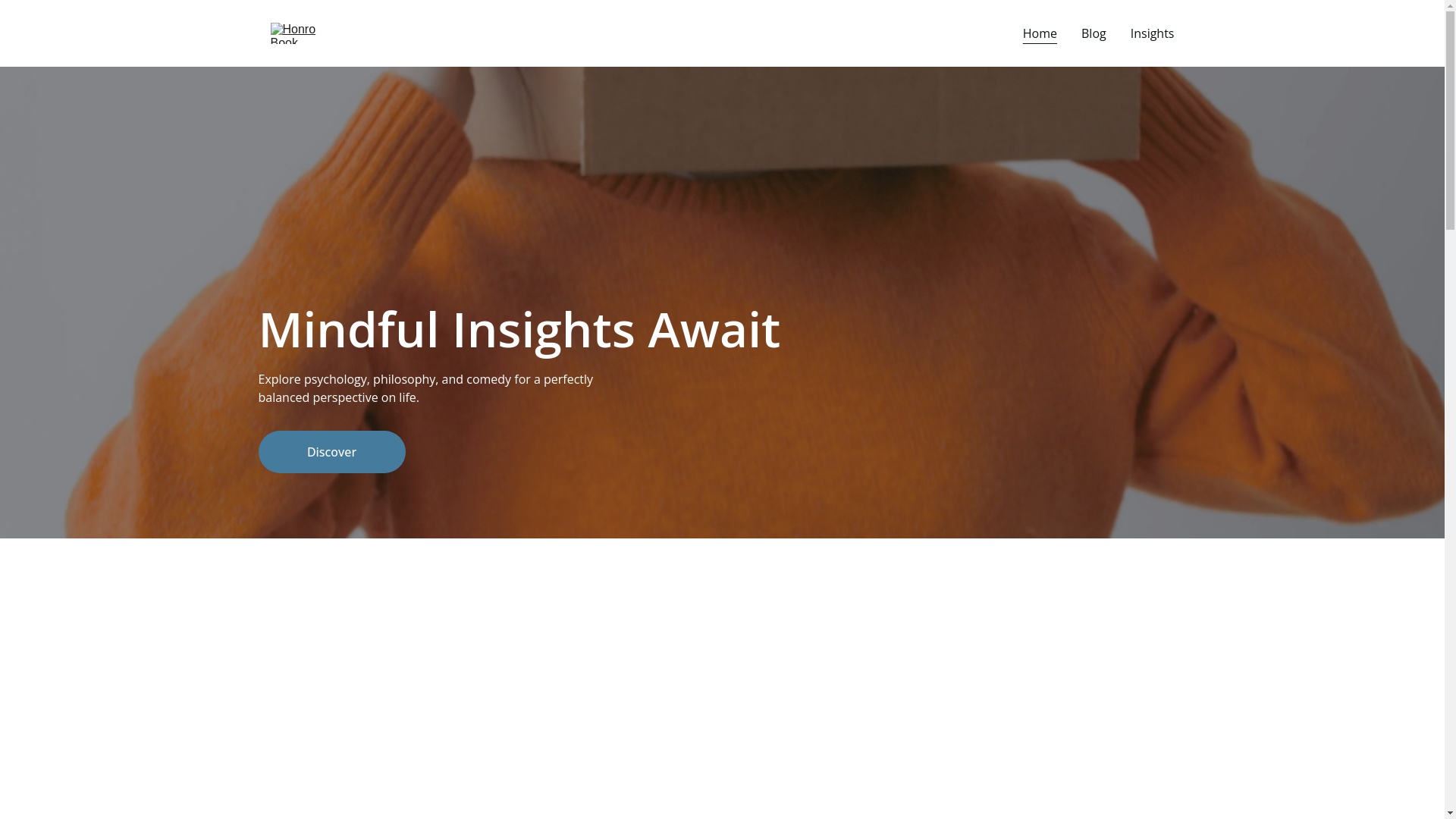 website screenshot of https://honrobook.com/