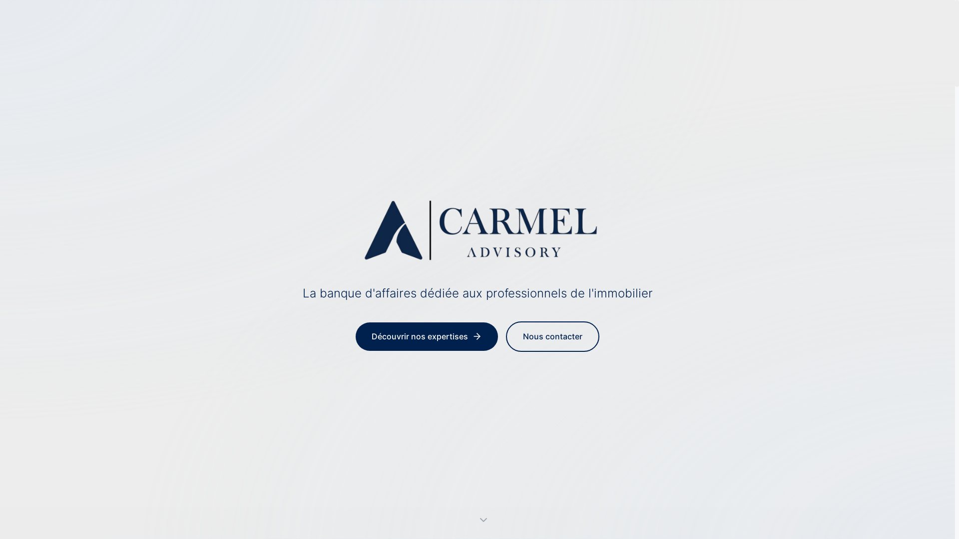 website screenshot of https://carmeladvisory.fr/