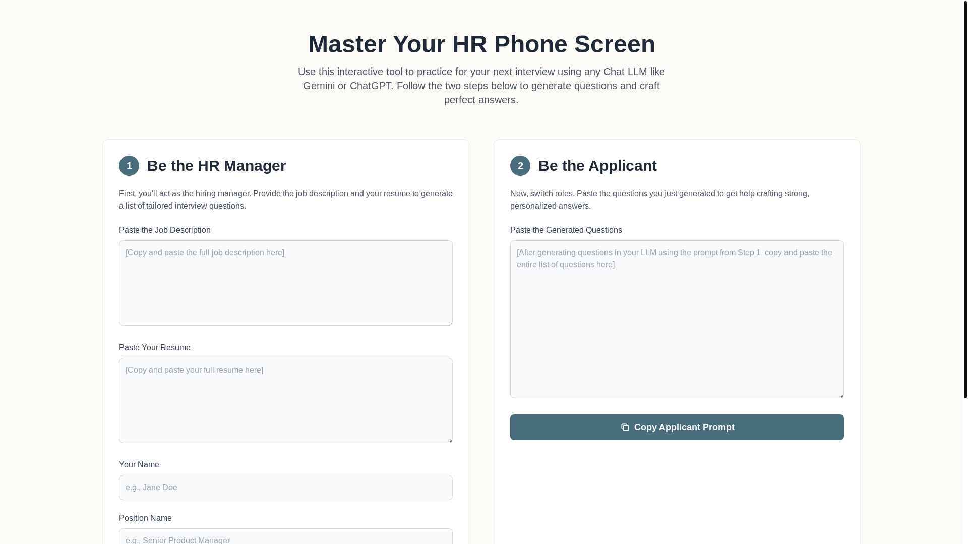 website screenshot of https://jobinterview.pages.dev/