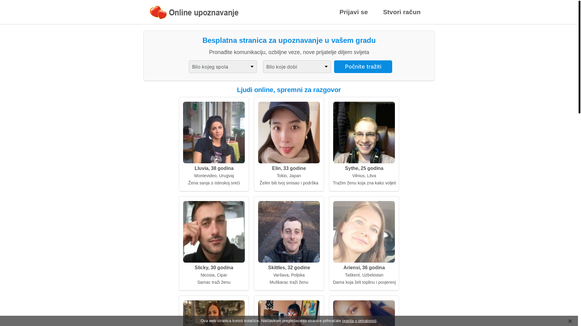 website screenshot of https://datingonlinehr.com/
