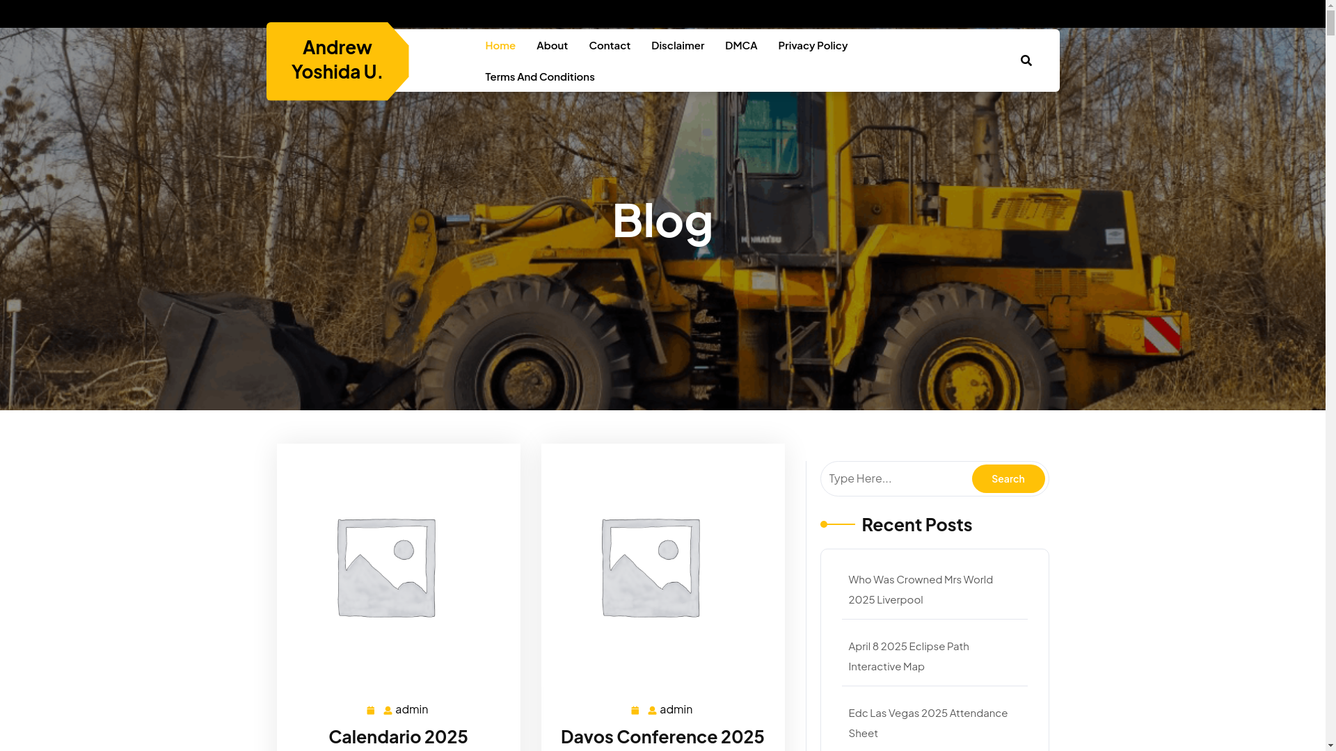 website screenshot of https://andrewyoshidau.pages.dev/