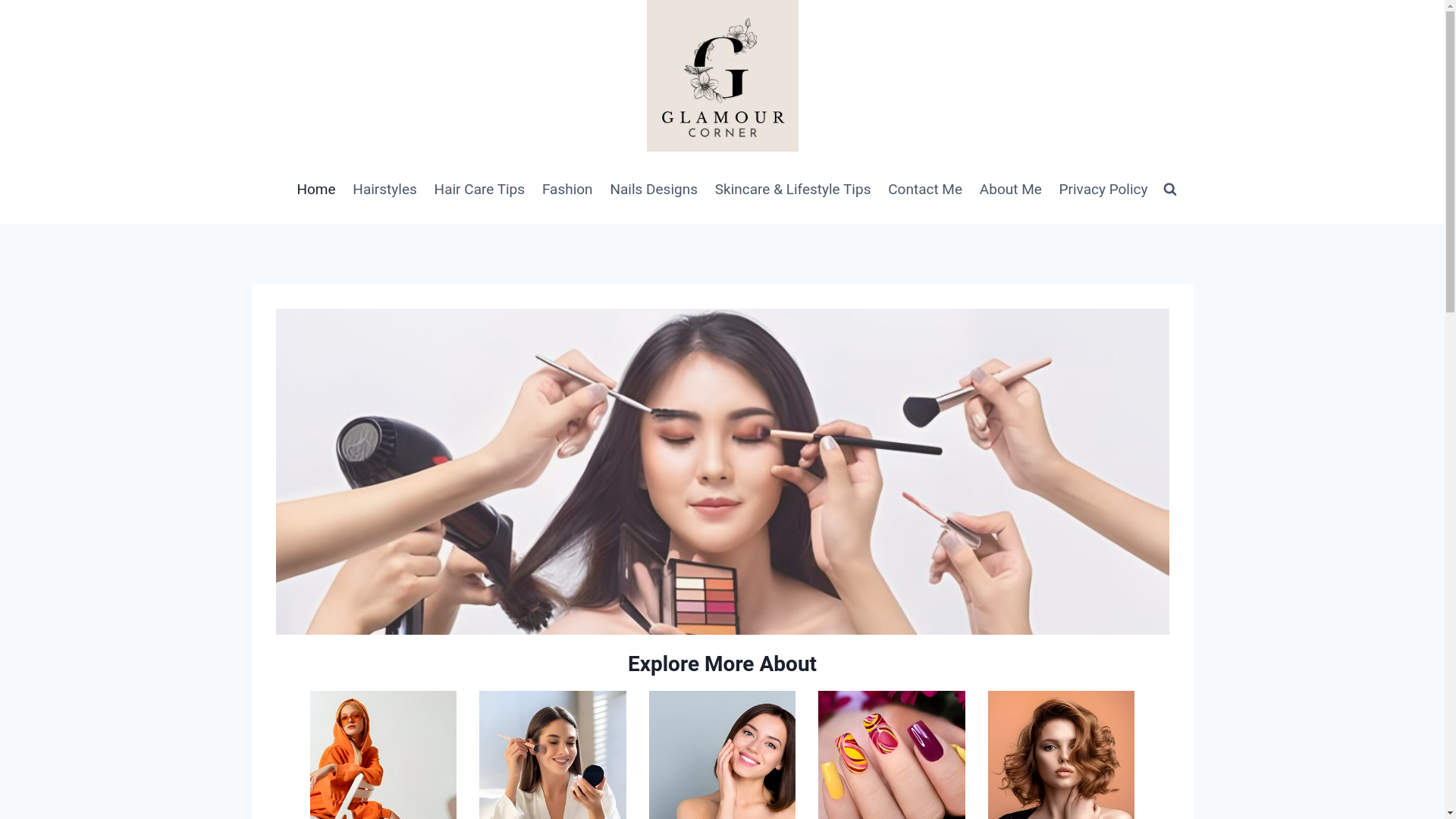 website screenshot of https://glamourcorner.net/