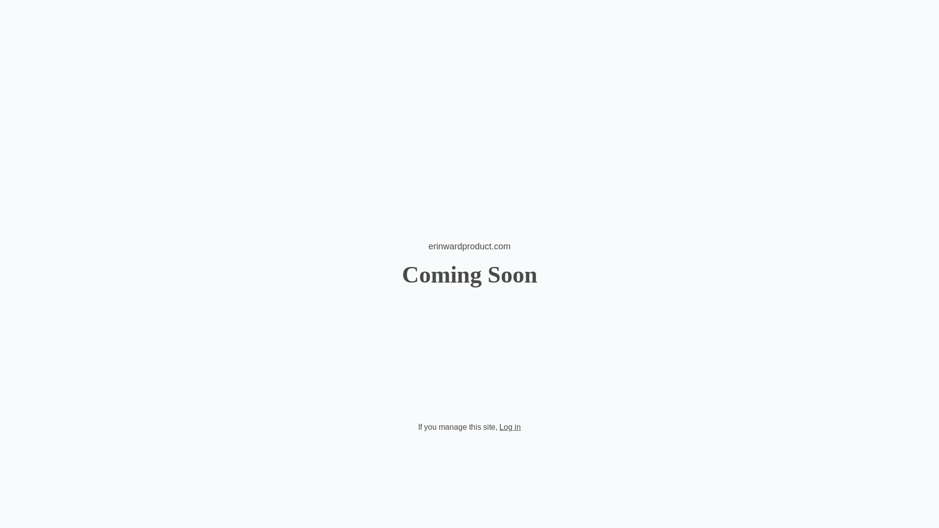 website screenshot of https://erinwardproduct.com/