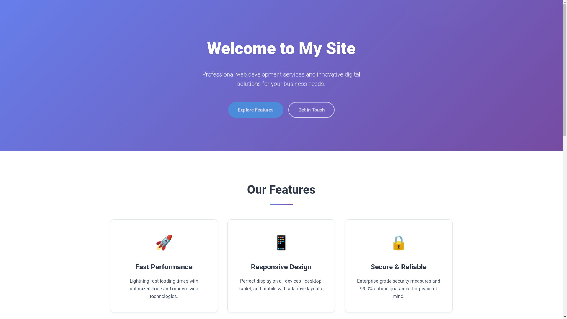 website screenshot of https://my-site-bxb.pages.dev/