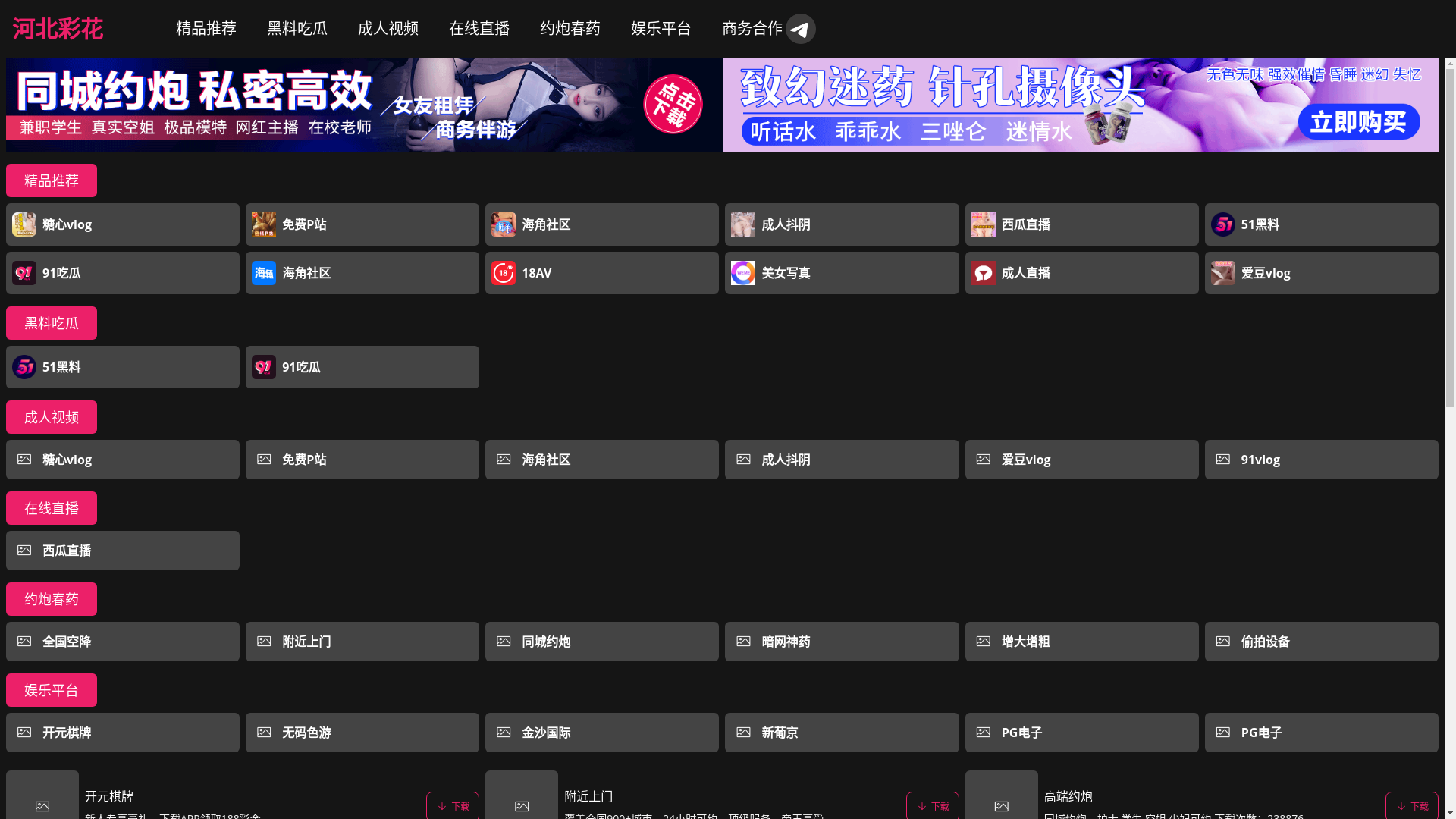 website screenshot of https://hebeicaiha.cc/