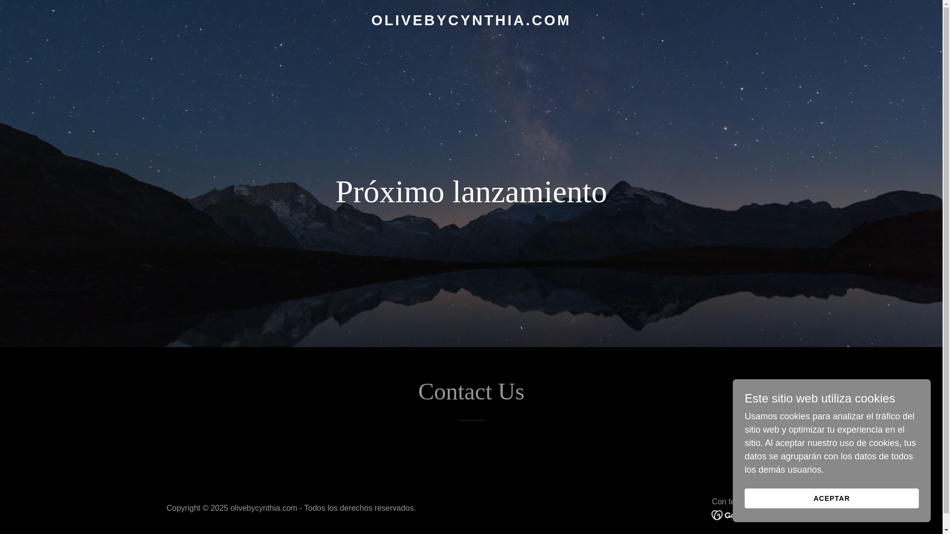 website screenshot of https://olivebycynthia.com/