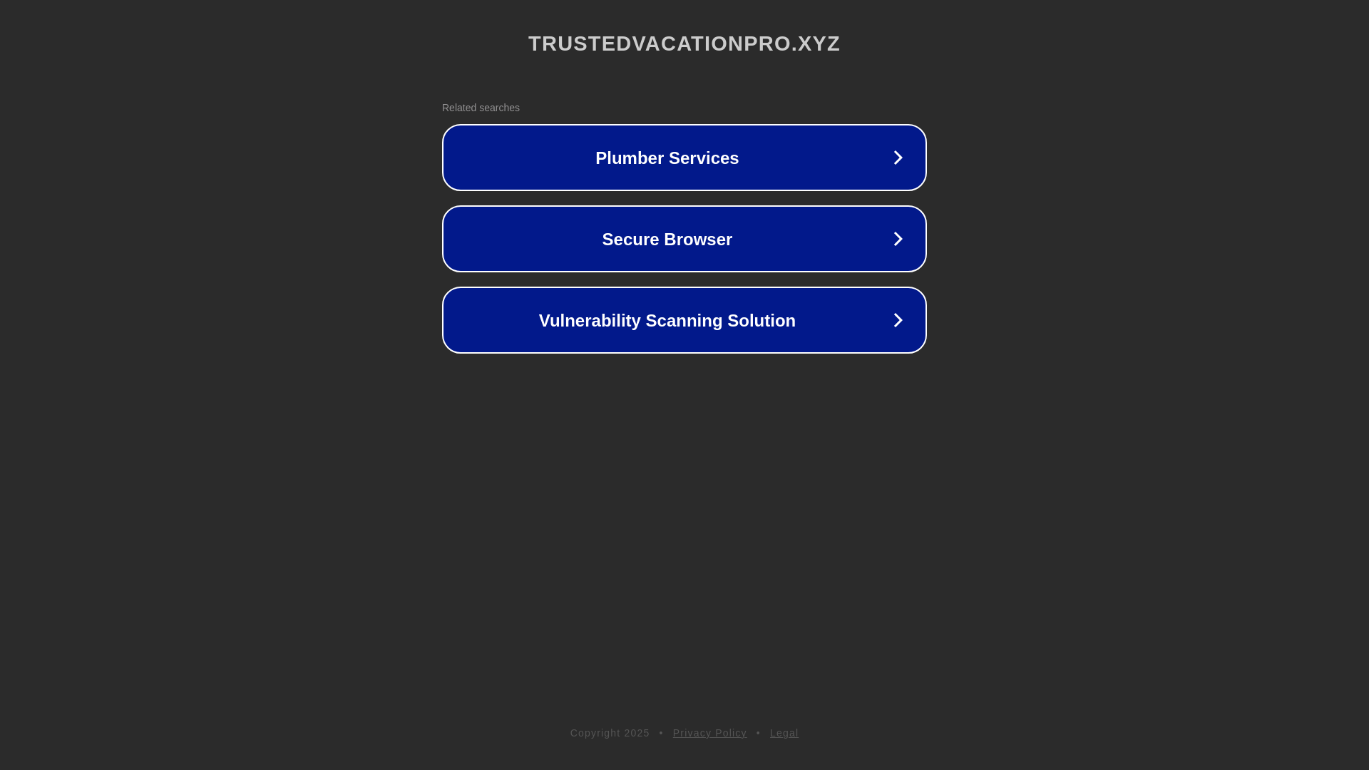website screenshot of https://trustedvacationpro.xyz/