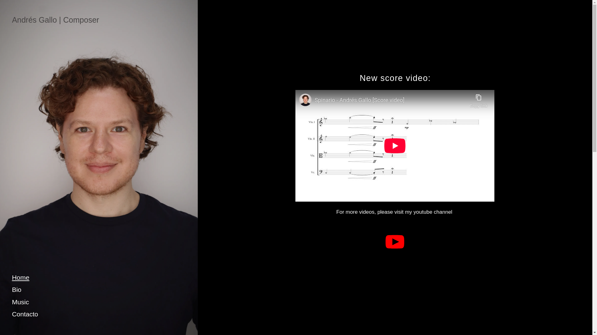 website screenshot of https://andresgallomusic.com/