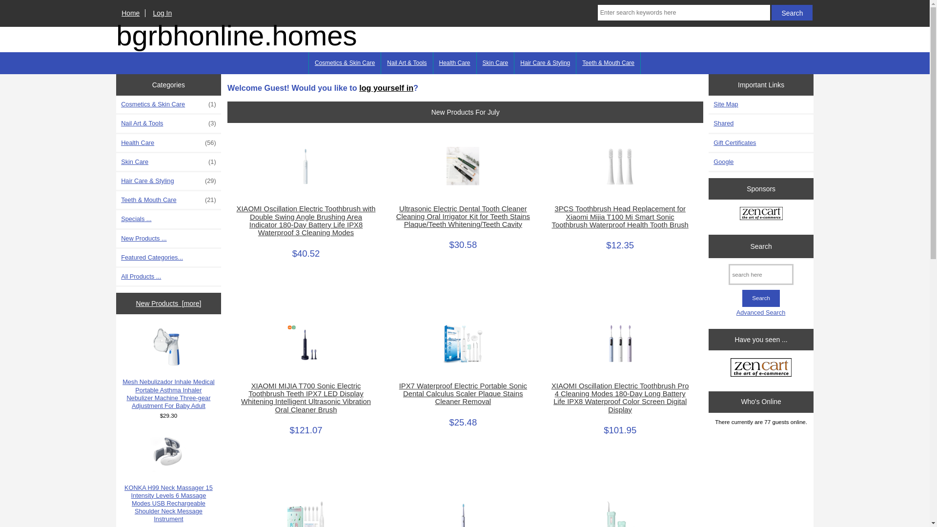 website screenshot of https://bgrbhonline.homes/