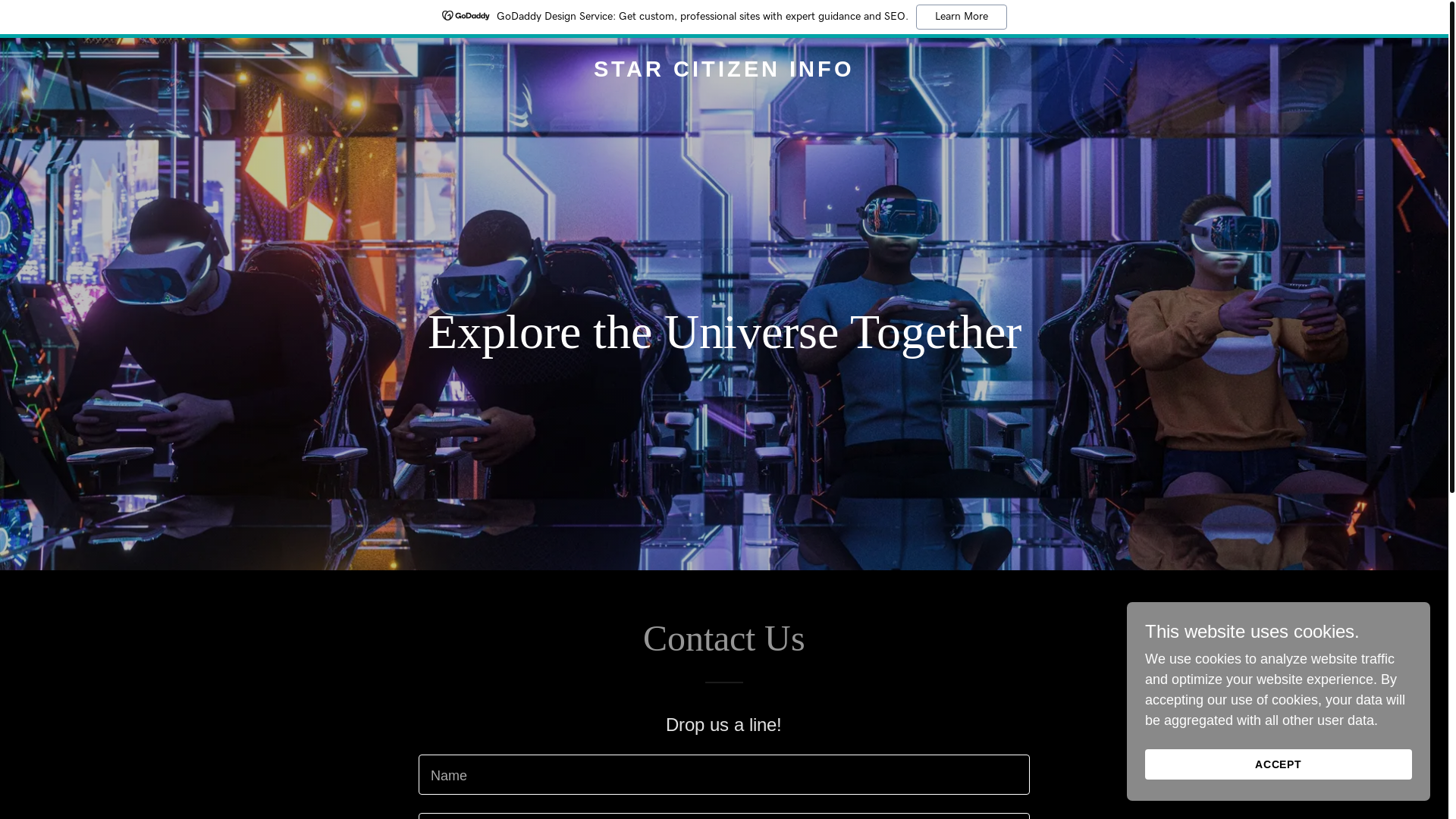 website screenshot of https://scinfo.games/