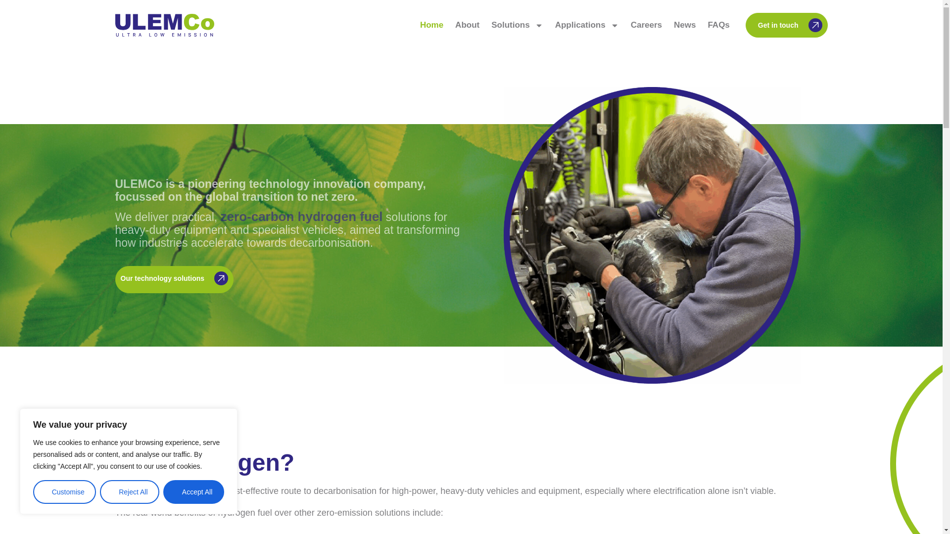 website screenshot of https://ulemco.co/