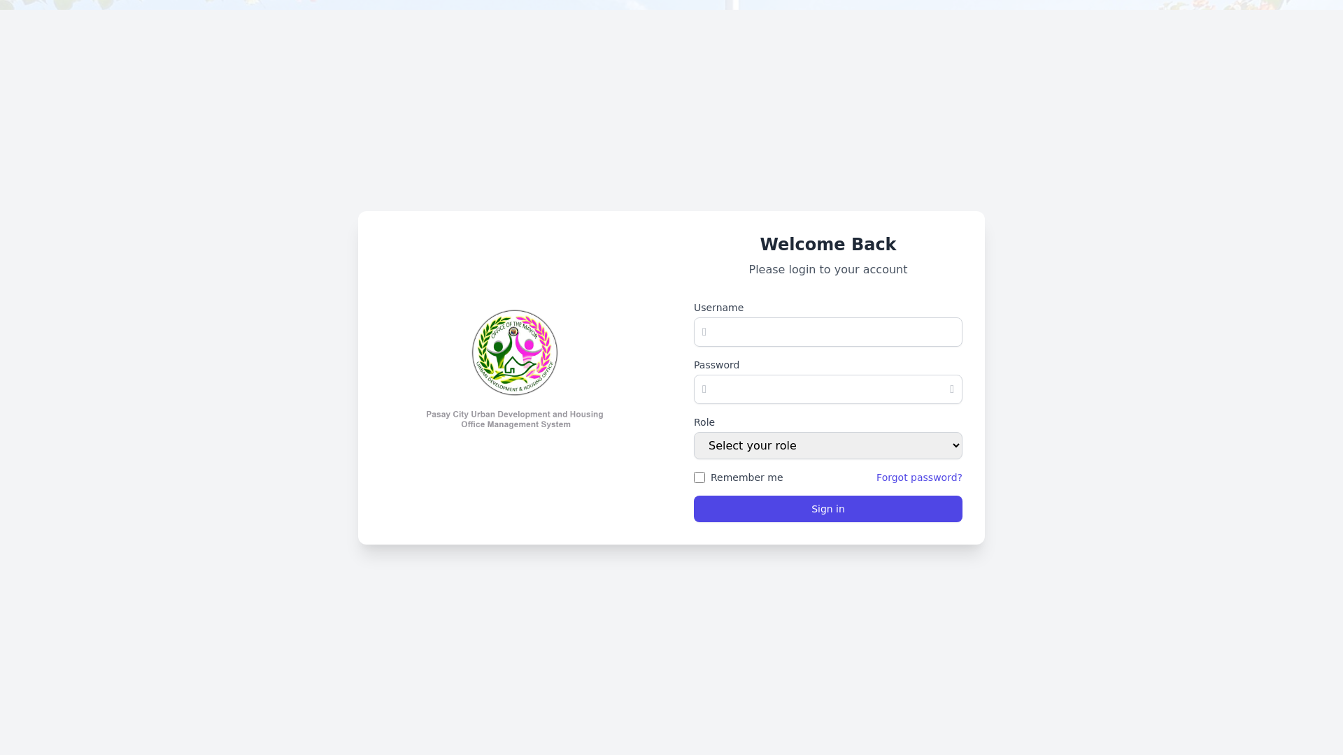 website screenshot of https://udhosystem.online/