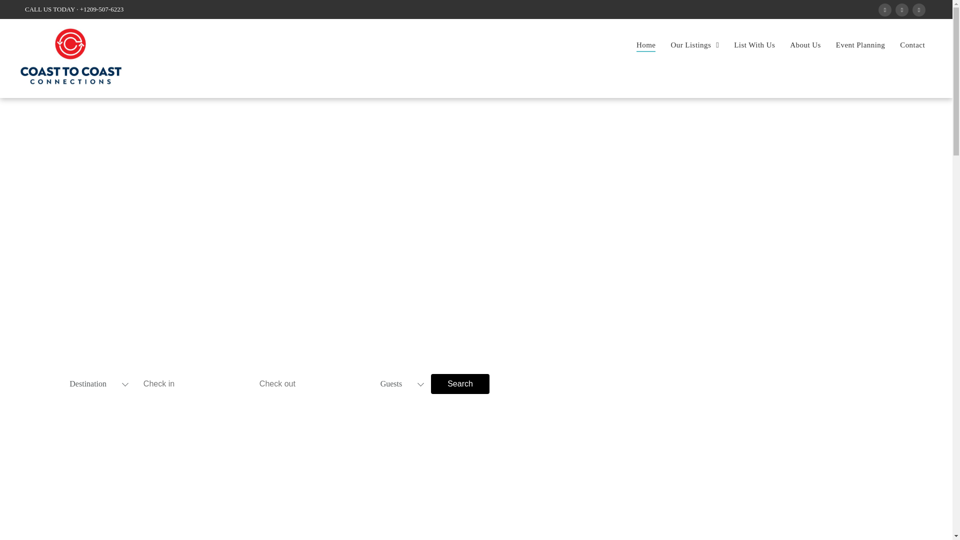 website screenshot of https://coast2coastconnections.net/