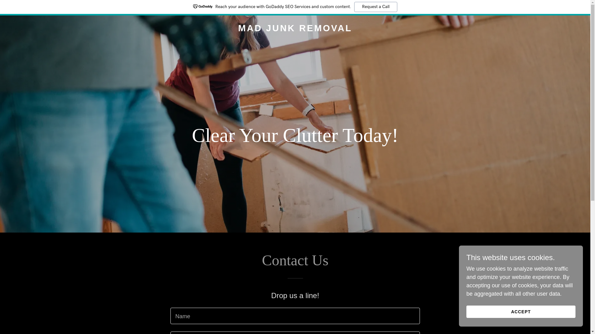 website screenshot of https://madjunkremovalservices.com/