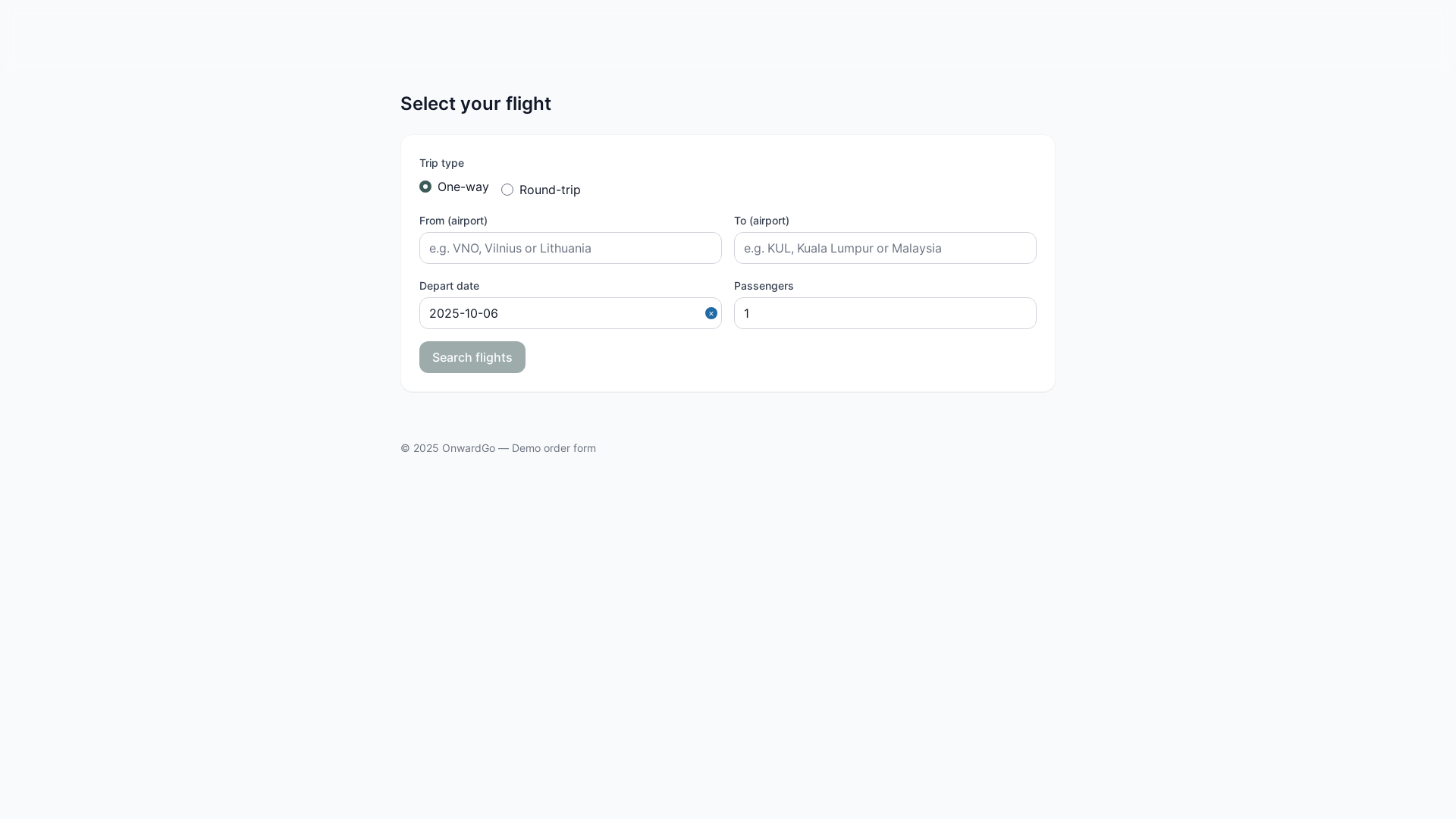 website screenshot of https://onwardgo-orderform.pages.dev/