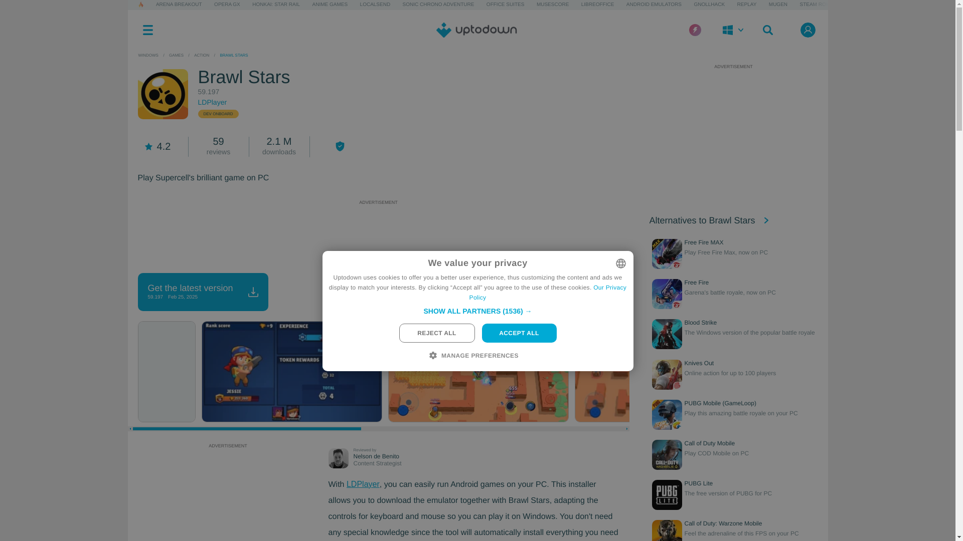website screenshot of https://brawl-stars-pc.en.uptodown.com/windows