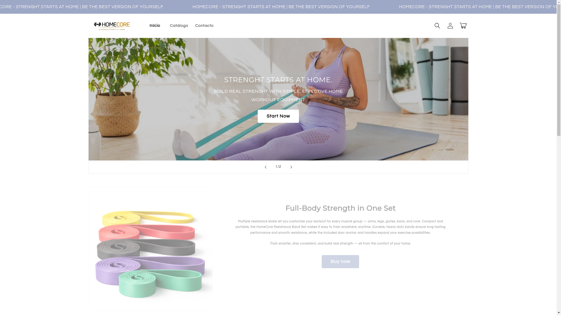 website screenshot of https://homecorefitathome.com/