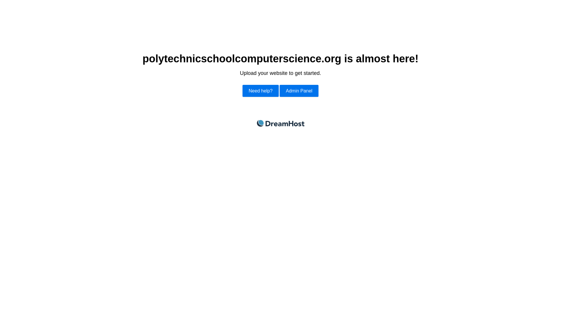 website screenshot of https://polytechnicschoolcomputerscience.org/