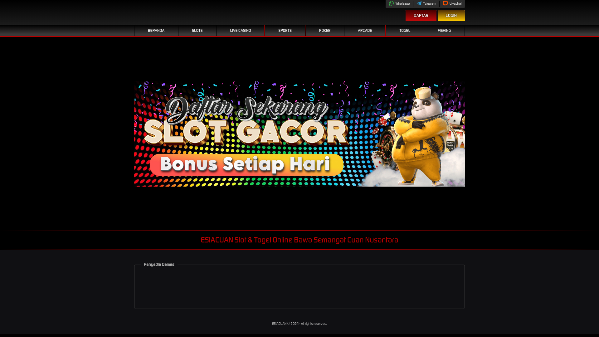website screenshot of https://esiacuan.com/