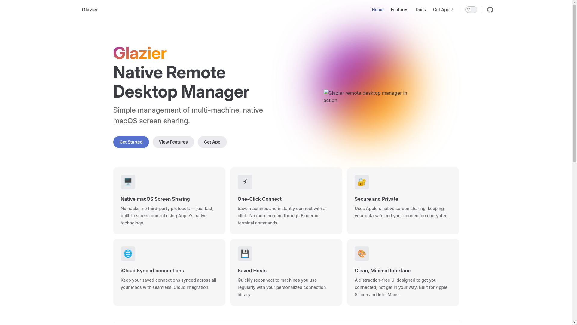 website screenshot of https://glazier-site.pages.dev/