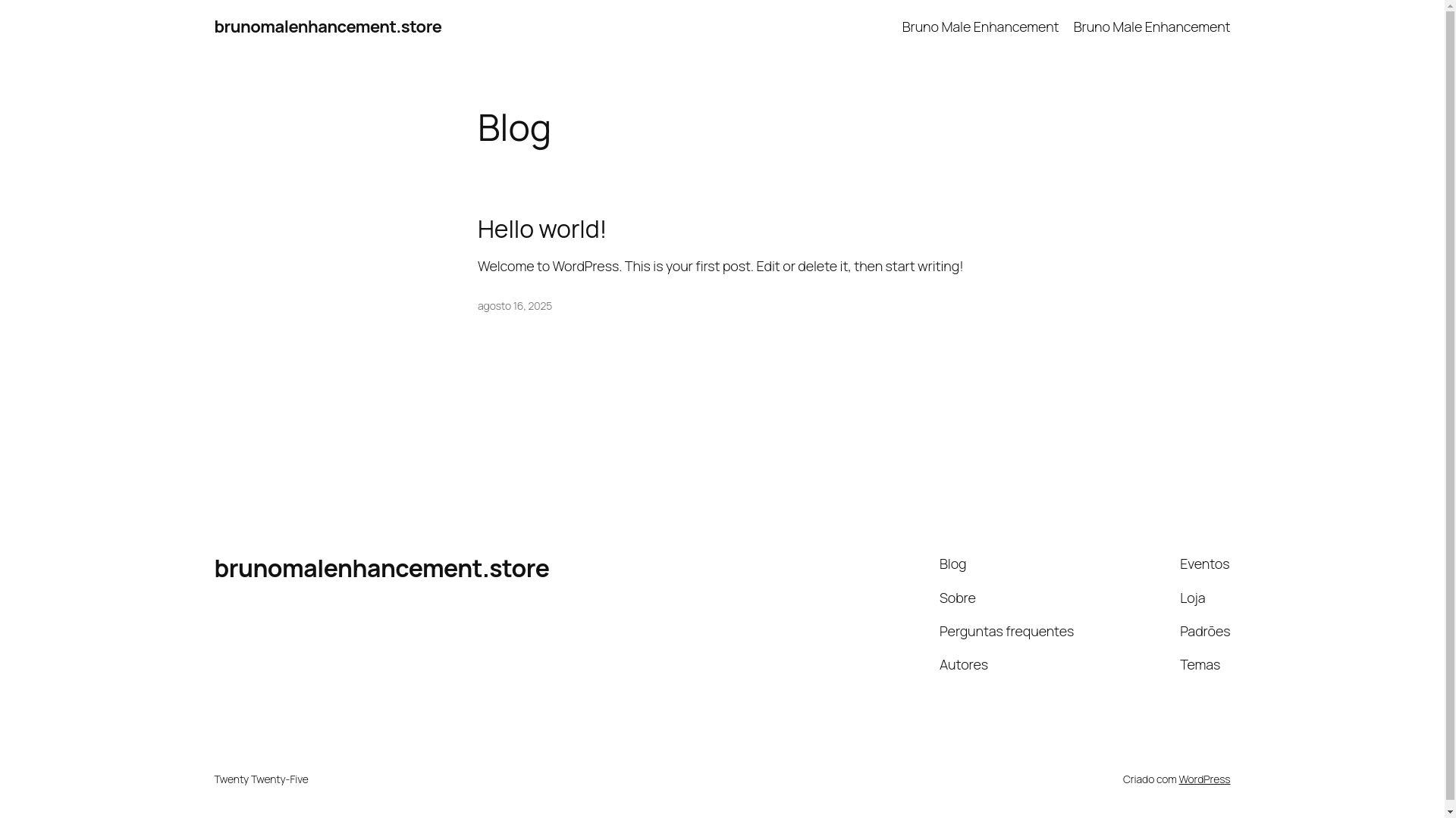 website screenshot of https://brunomalenhancement.store/