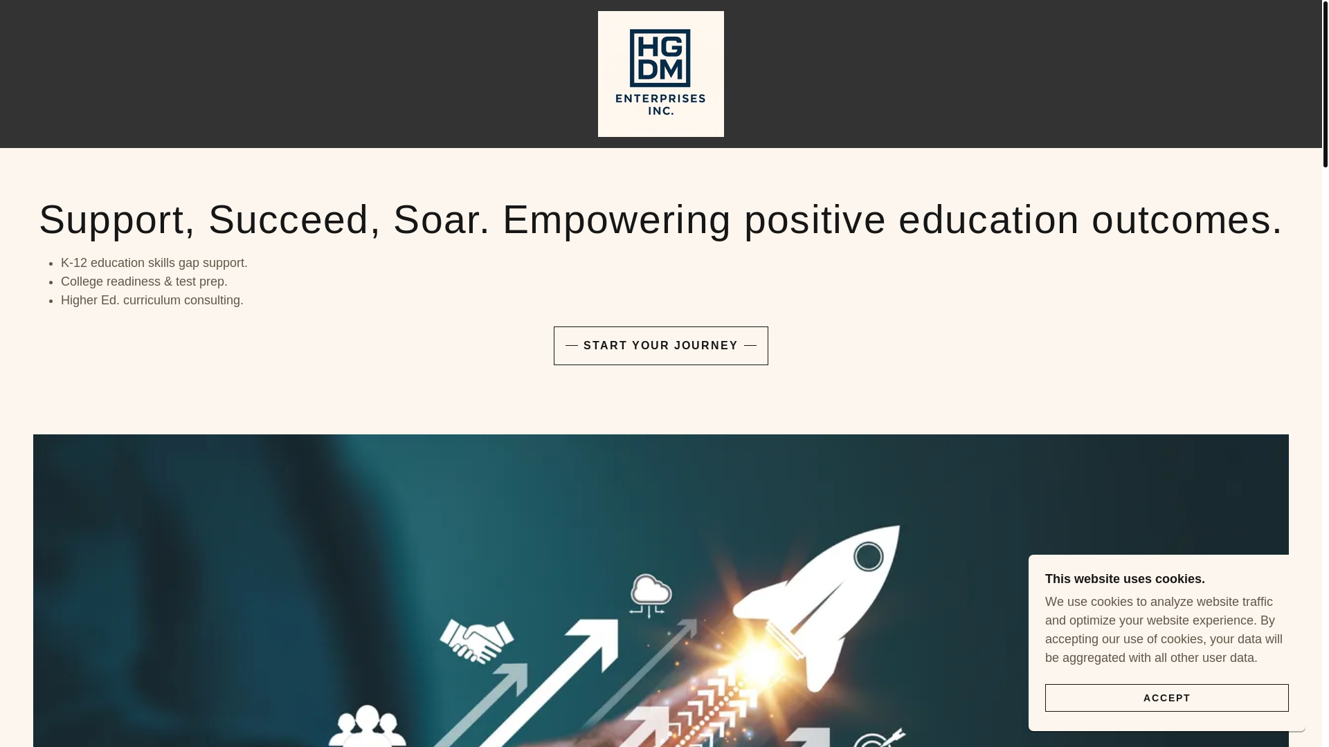 website screenshot of https://hgdmenterprises.com/