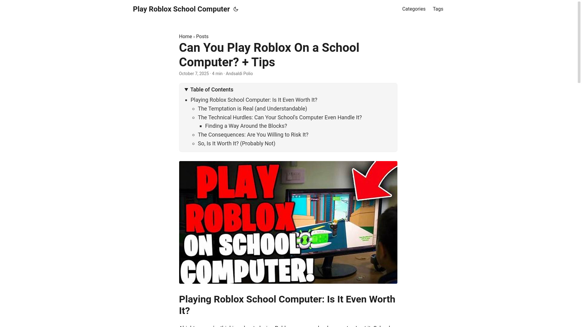 website screenshot of https://play-roblox-school-computer.pages.dev/