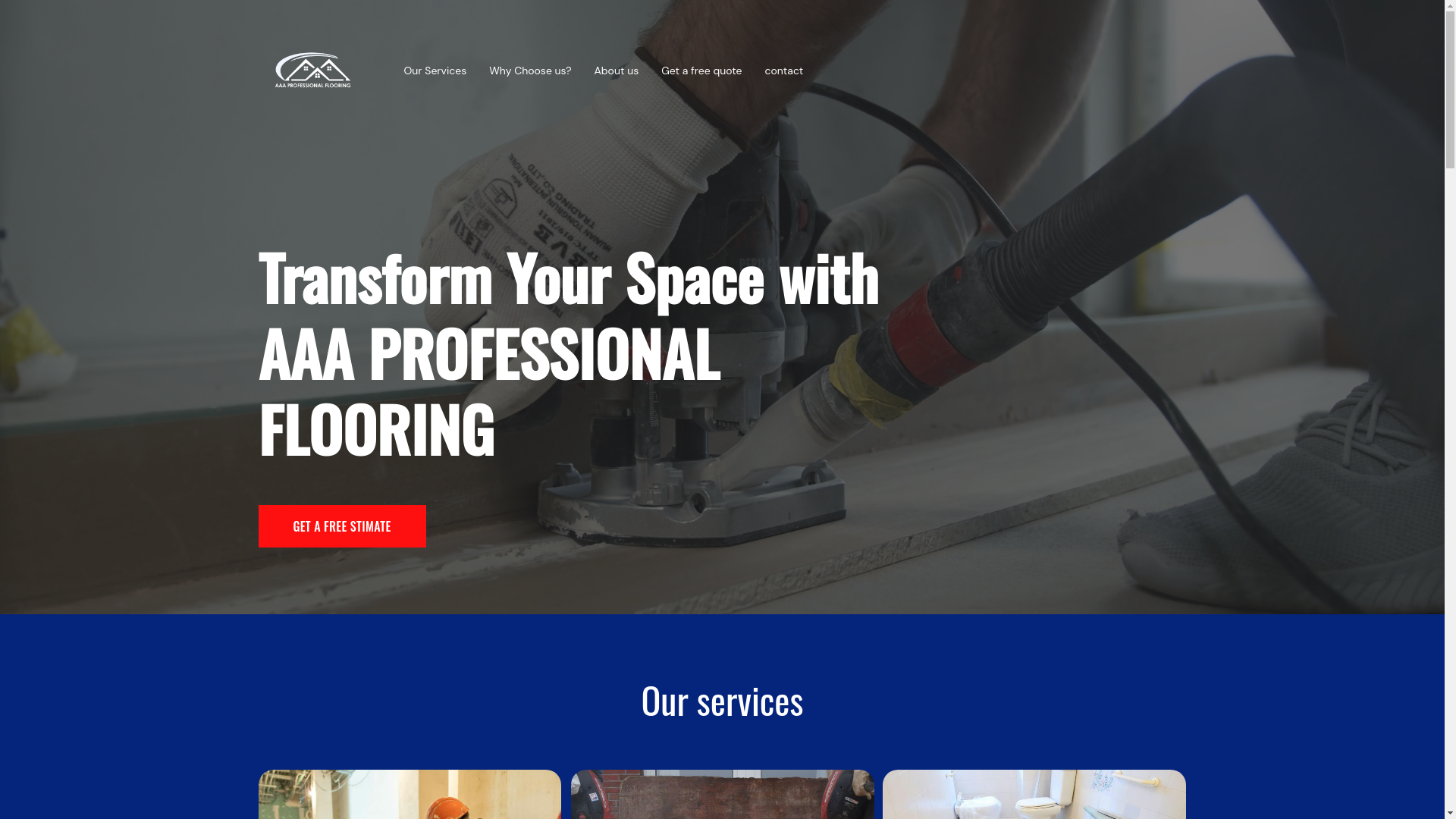 website screenshot of https://aaaprofessionalflooring.online/