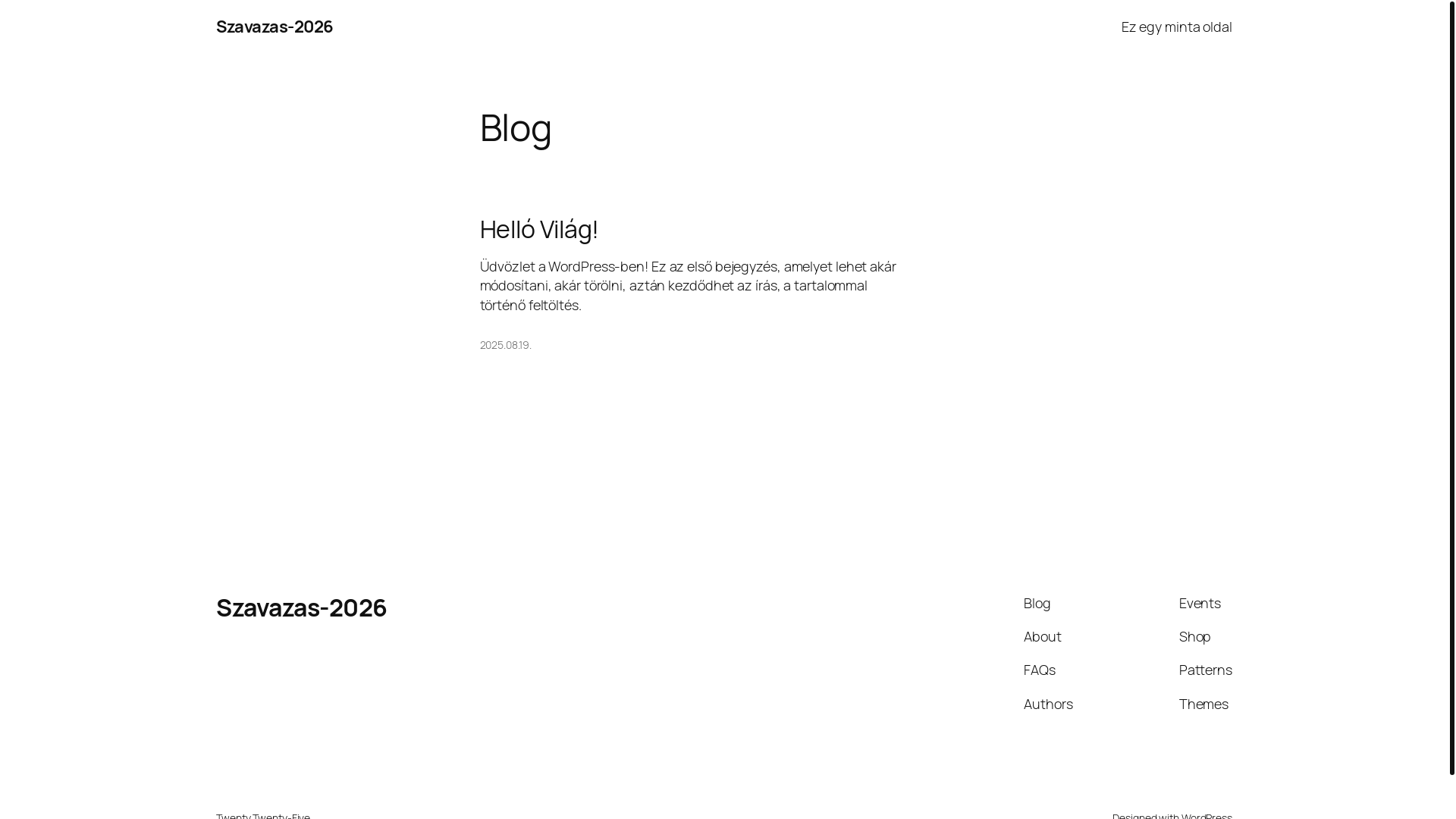 website screenshot of https://szavazas-2026.hu/