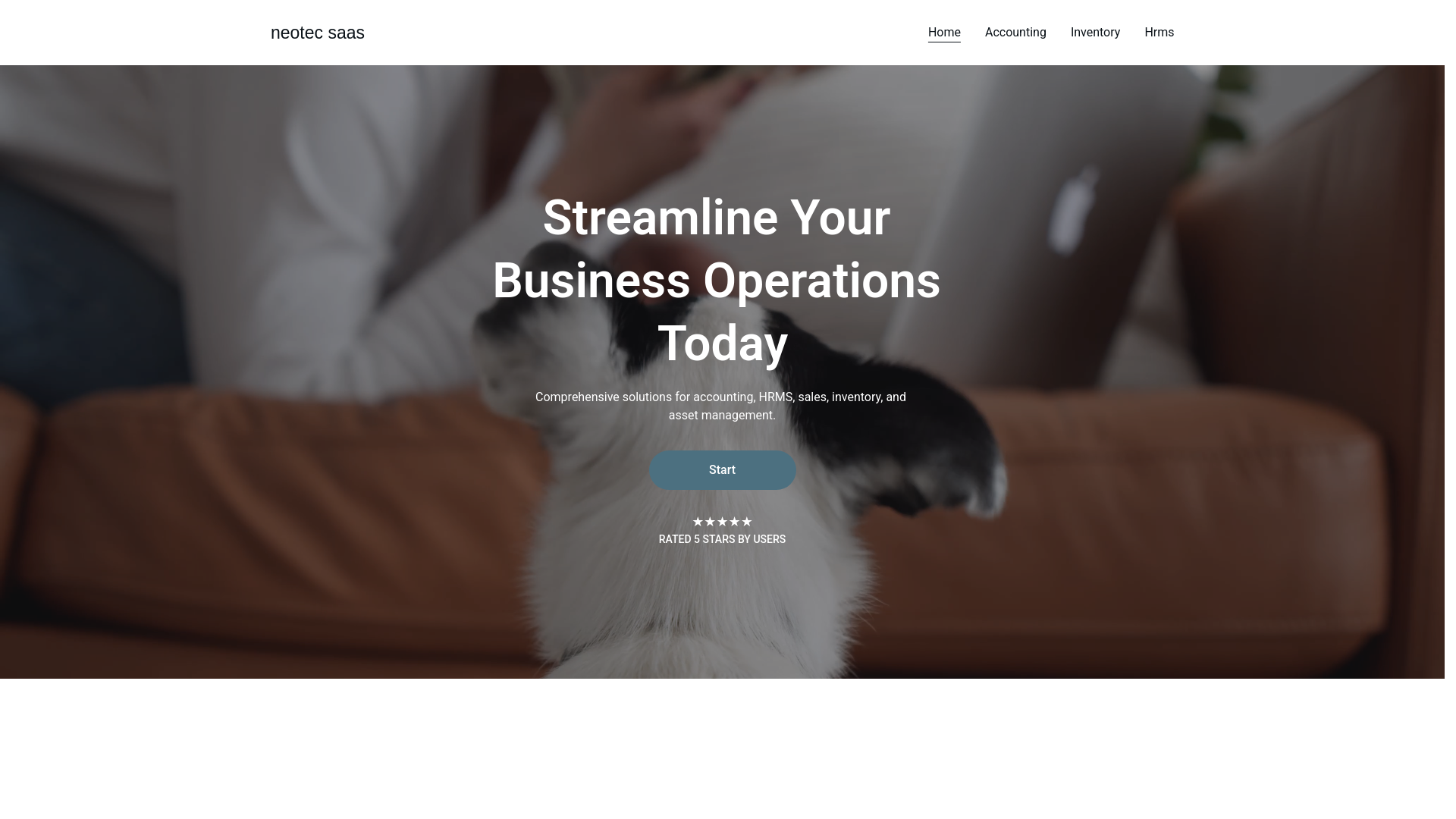 website screenshot of https://neotechis.io/