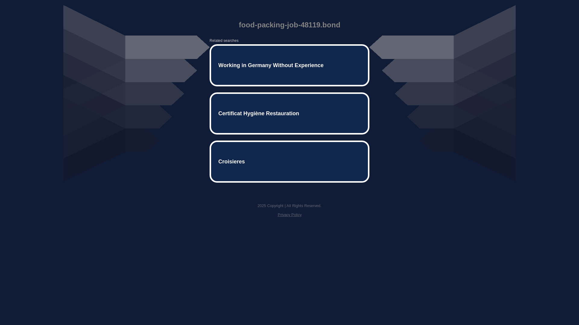 website screenshot of https://food-packing-job-48119.bond/