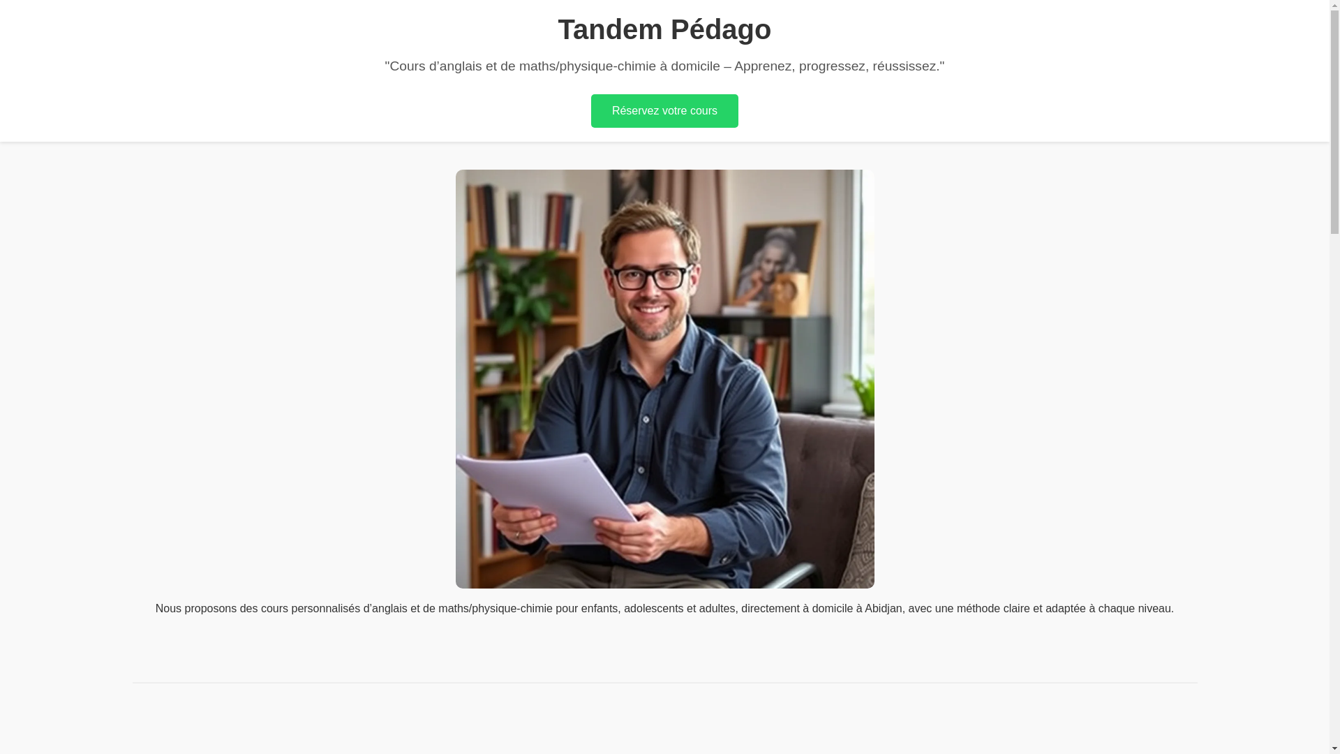 website screenshot of https://tandempedago.org/