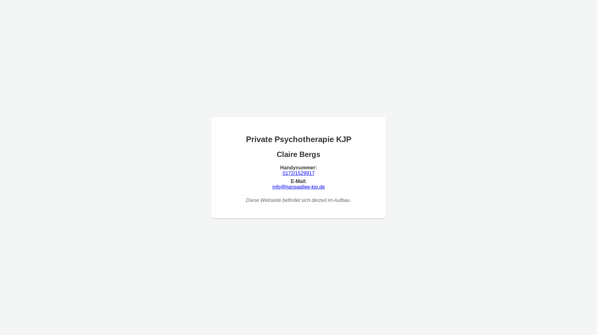 website screenshot of https://hansaallee-kjp.de/
