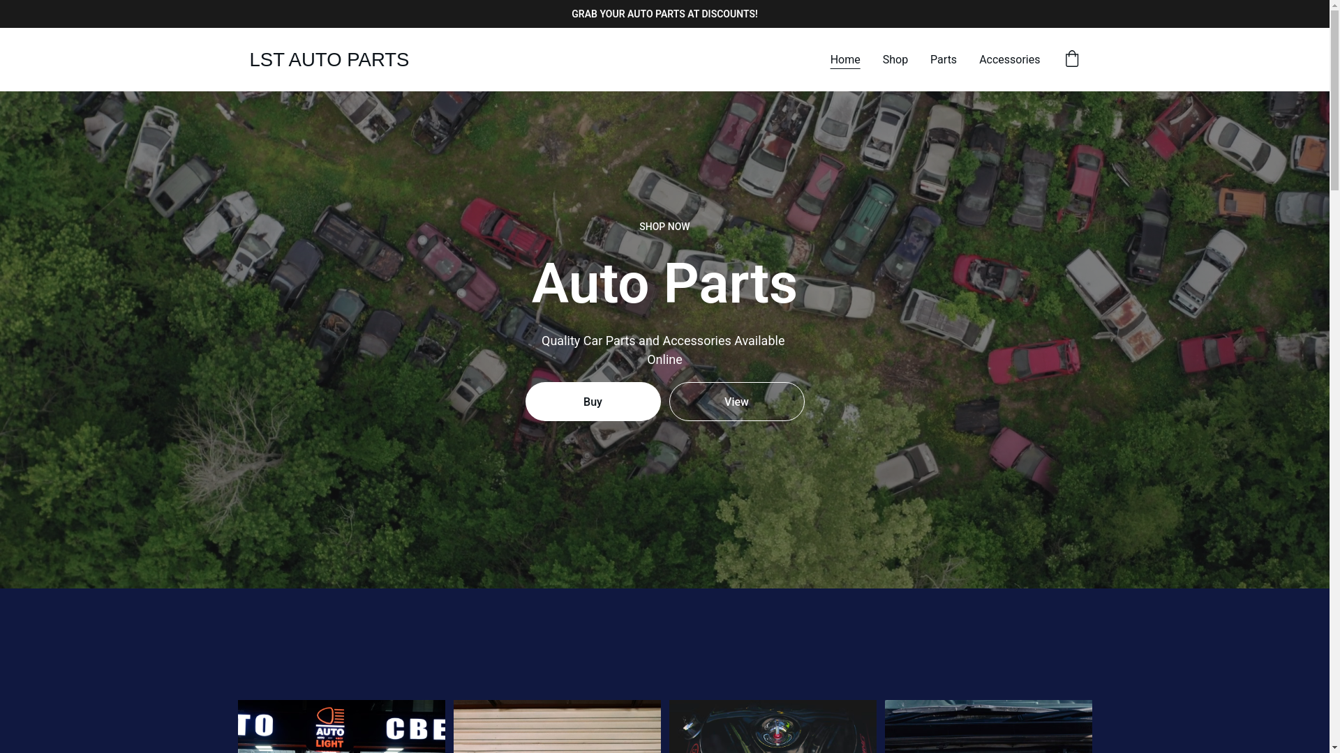 website screenshot of https://lst-autoparts.com/
