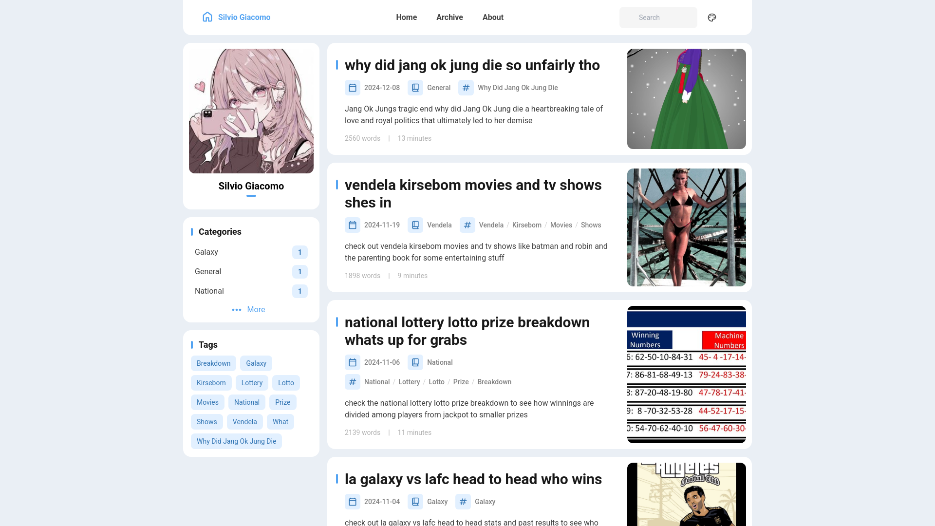 website screenshot of https://silvio-giacomo.pages.dev/