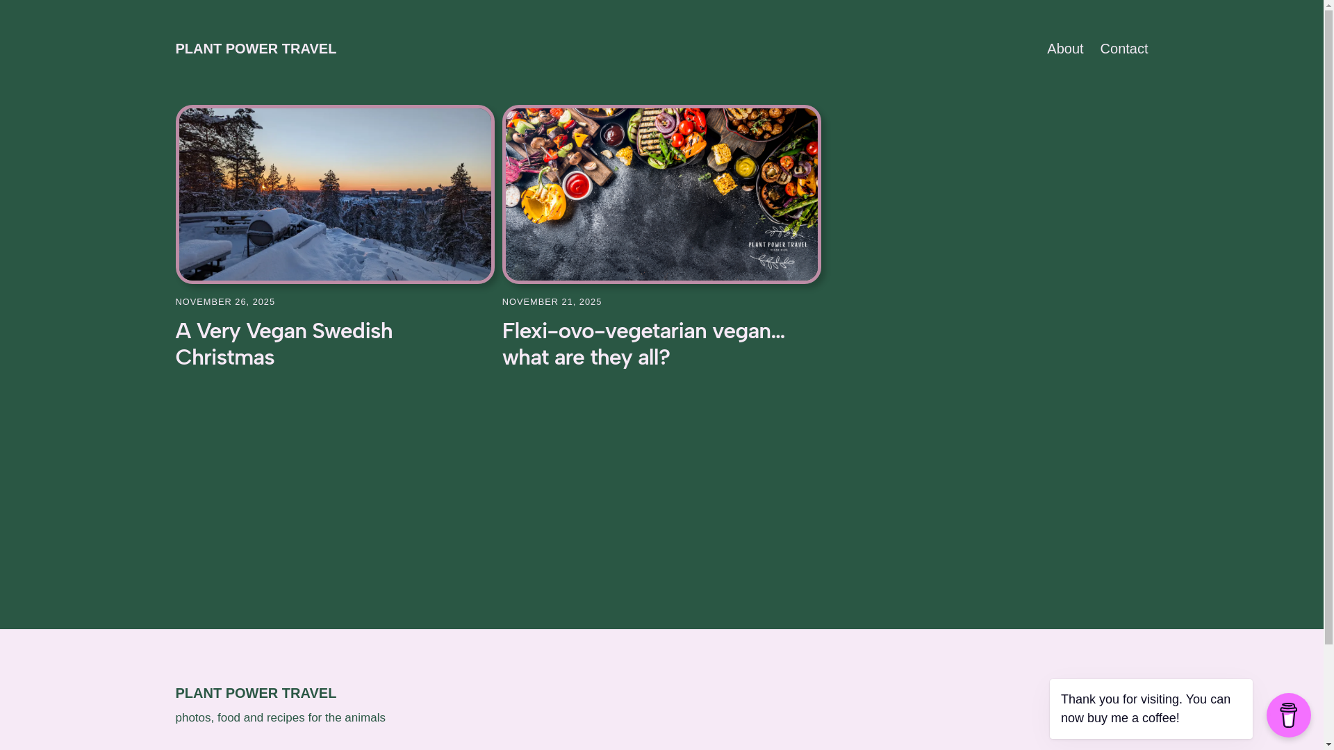 website screenshot of https://plantpowertravel.co.uk/