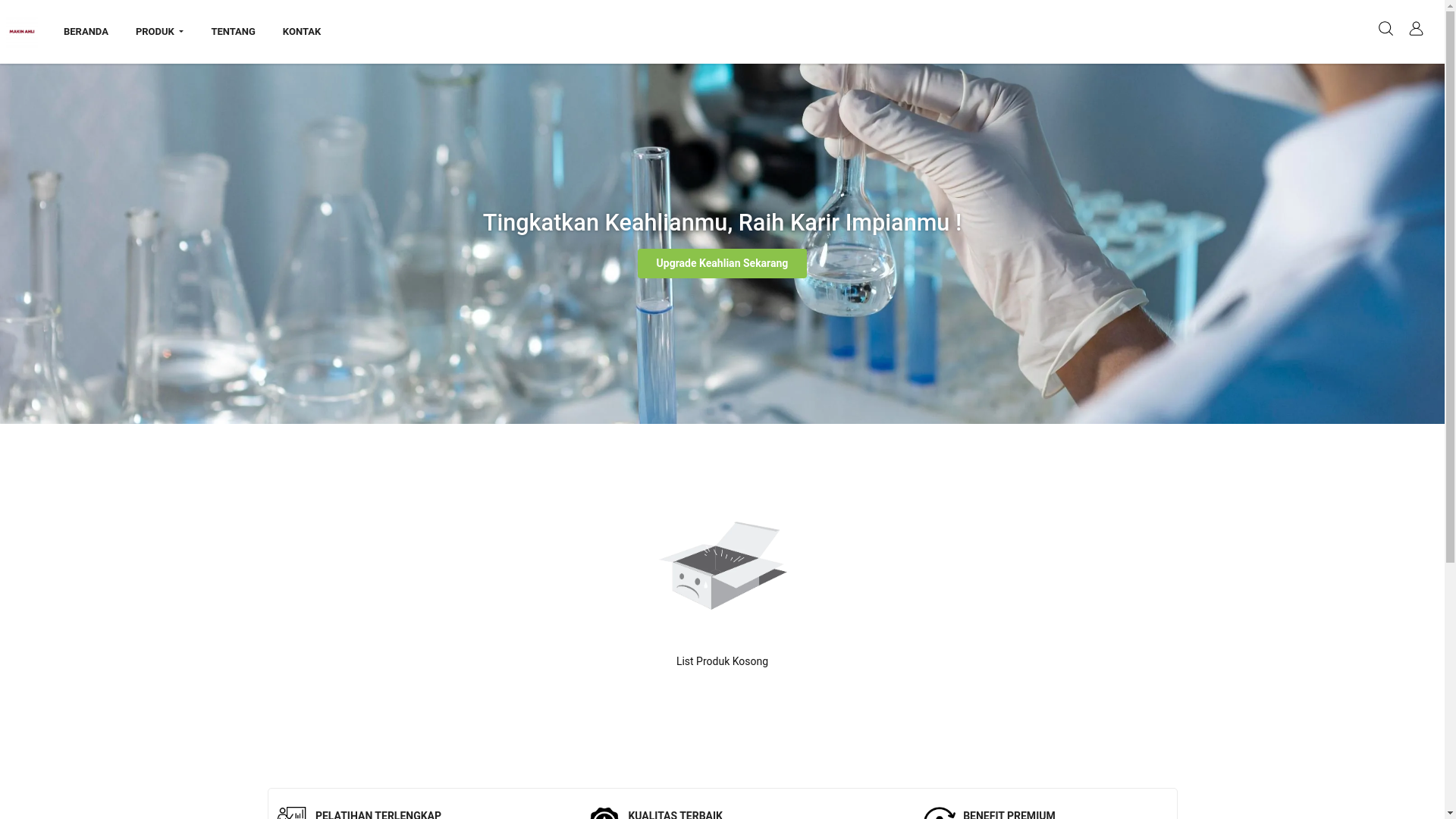 website screenshot of https://multiskill.id/