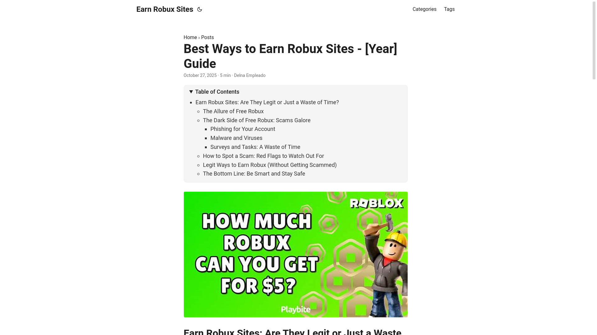 website screenshot of https://earn-robux-sites.pages.dev/