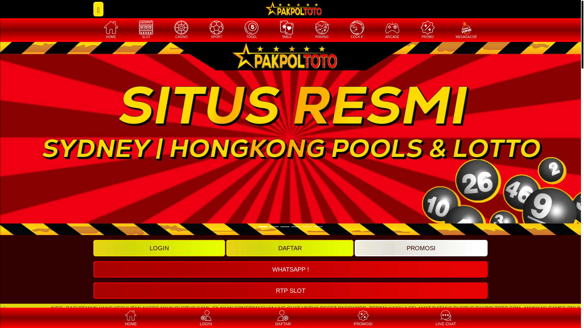 website screenshot of https://pakpoltoto.ink/