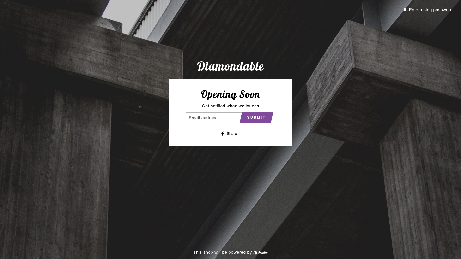 website screenshot of https://diamondable.ca/