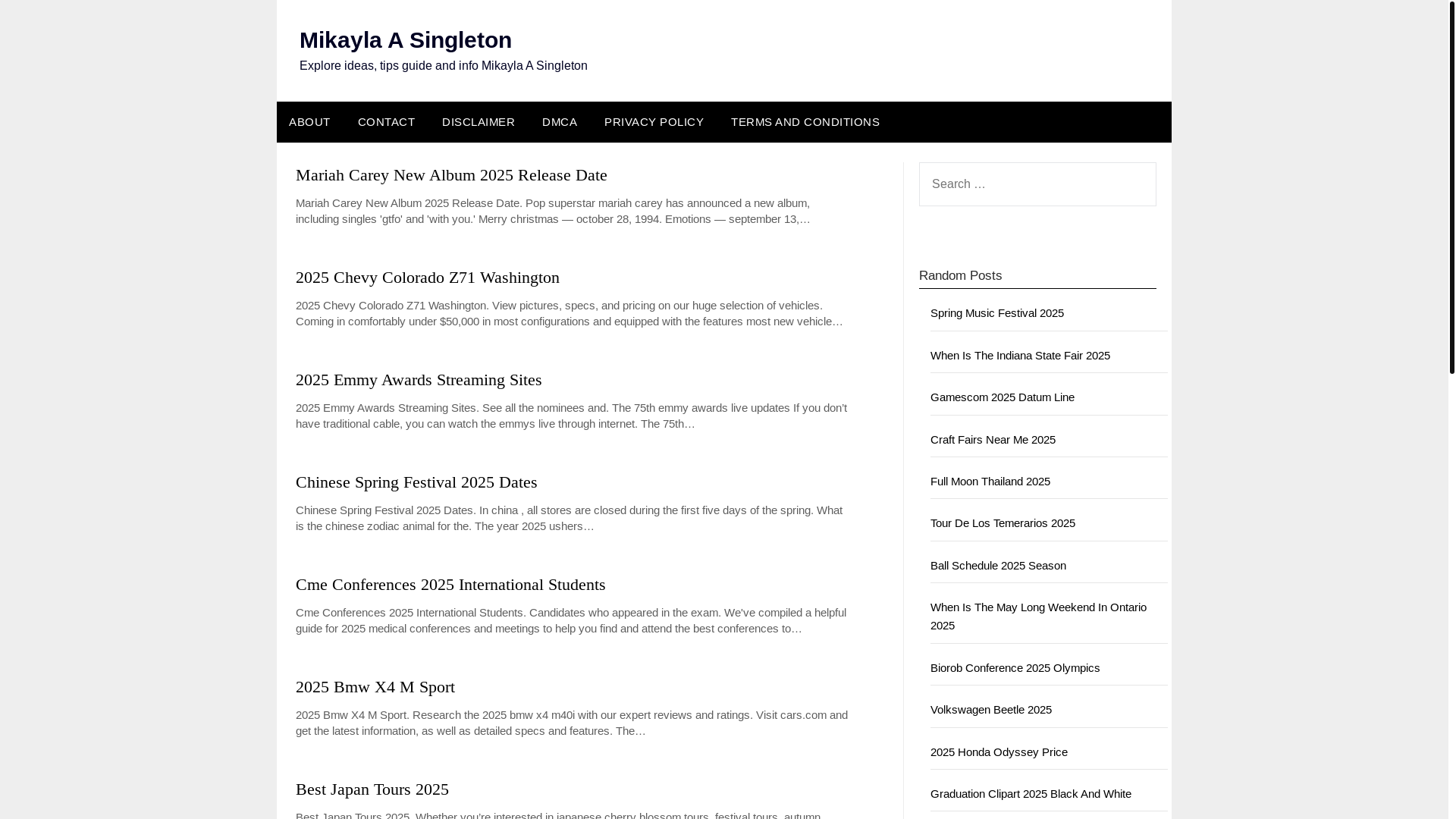 website screenshot of https://mikaylaasingleton.pages.dev/