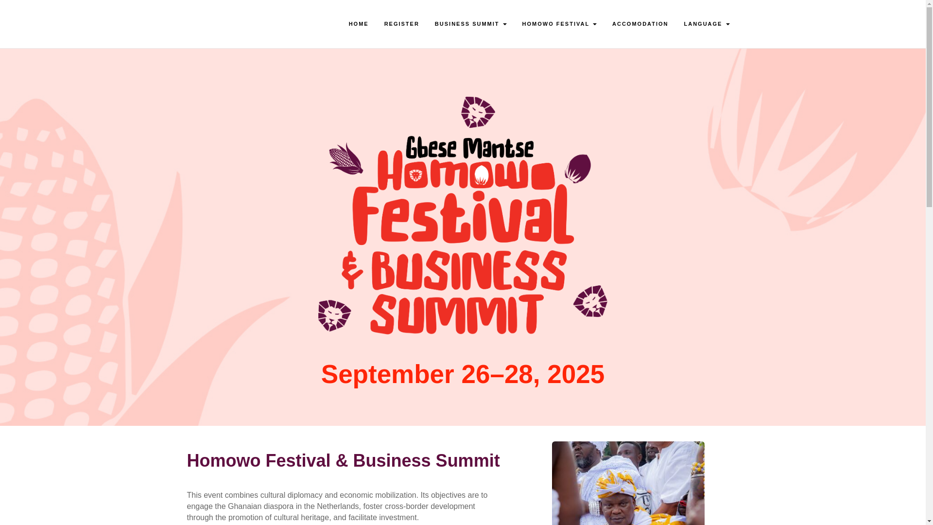 website screenshot of https://homowofestival.nl/
