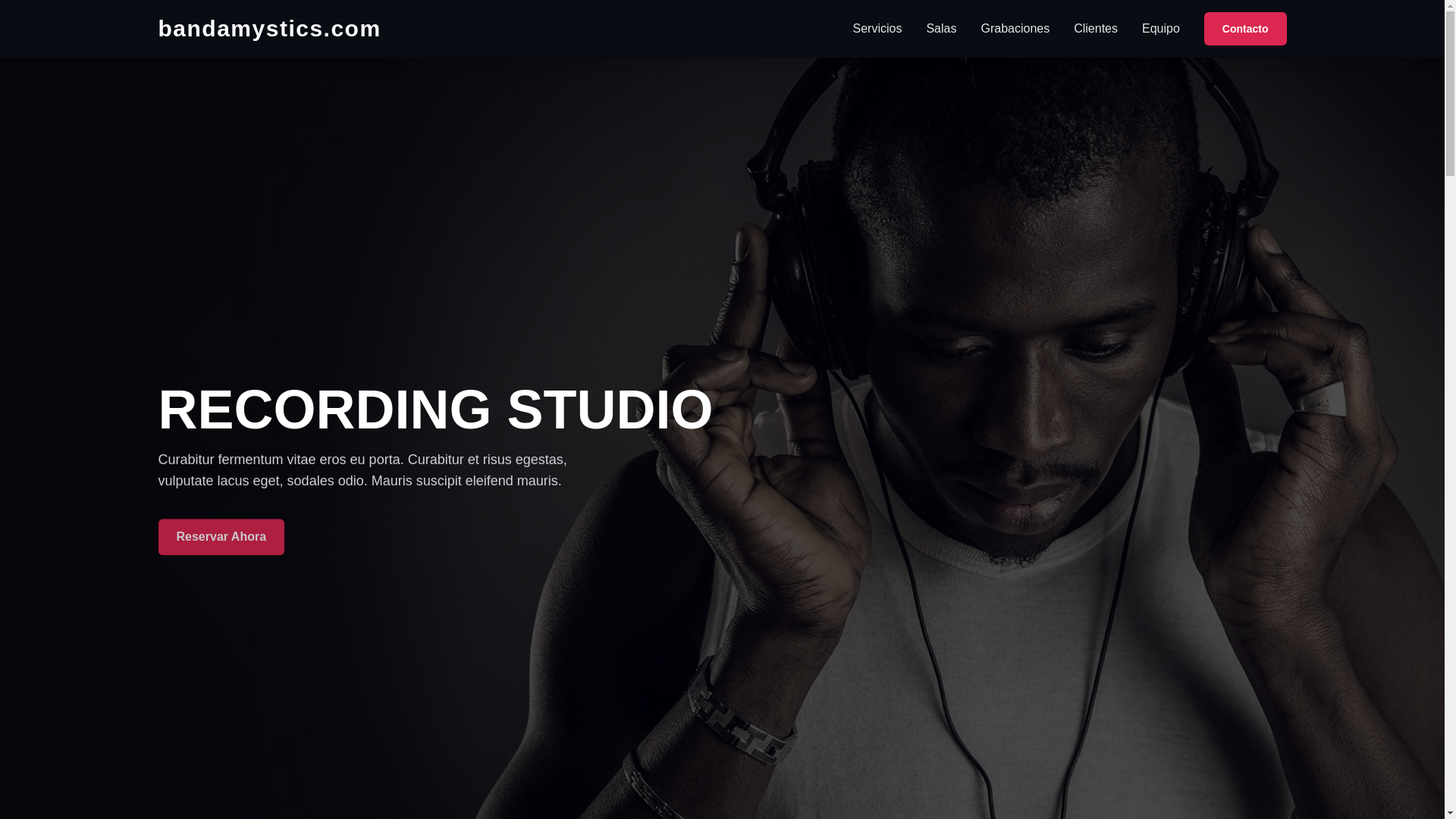 website screenshot of https://bandamystics.com/