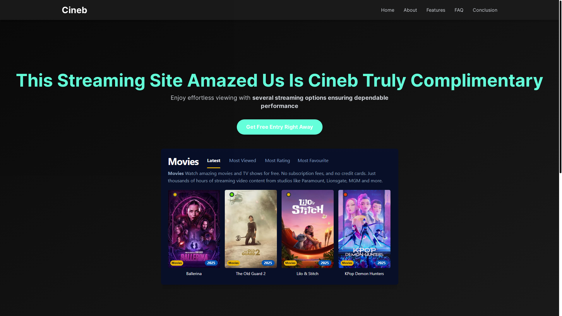 website screenshot of https://cineb-wxtx.pages.dev/
